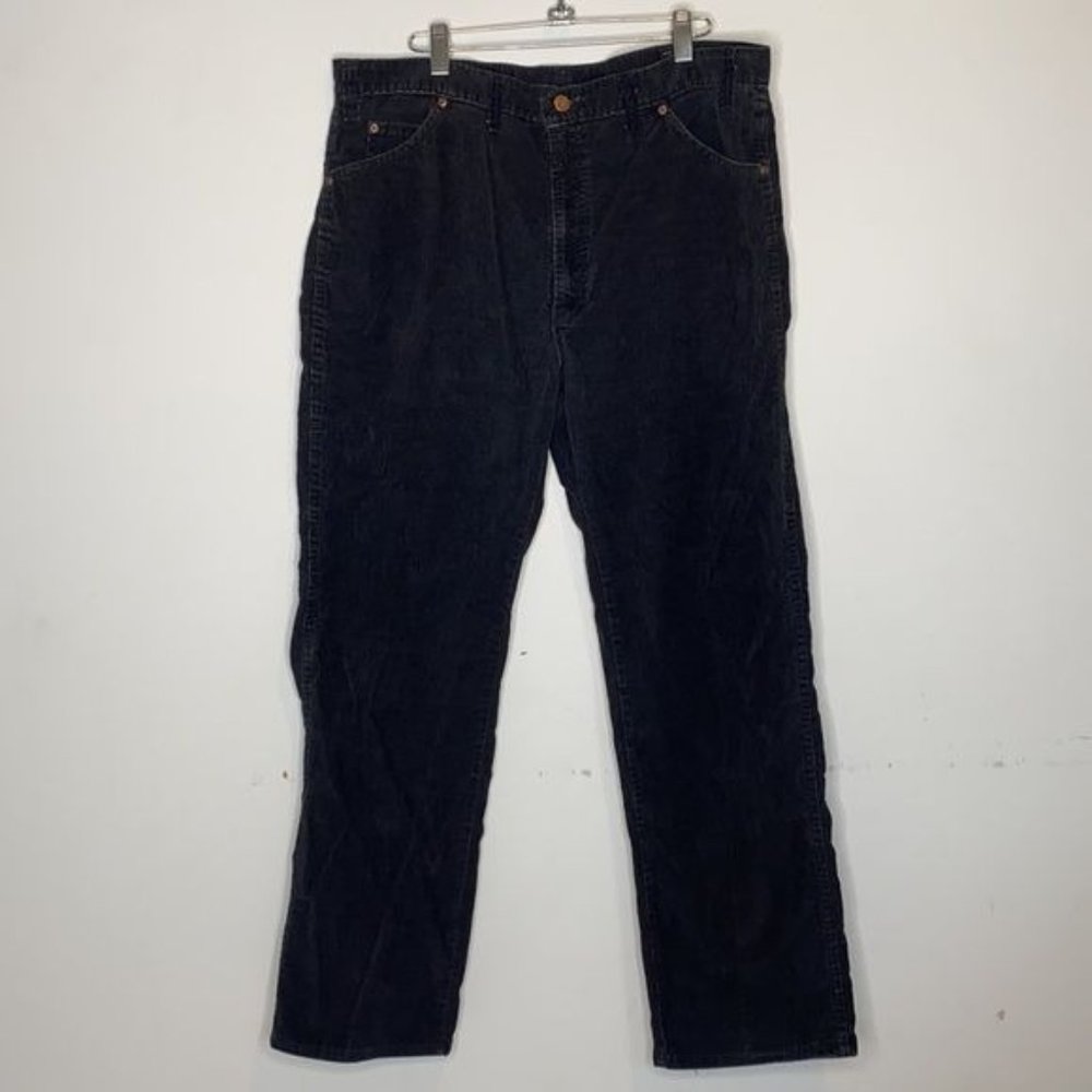 Dakota By Five Brothers Straight Leg Black Corduroy Pants: Size W38 L32